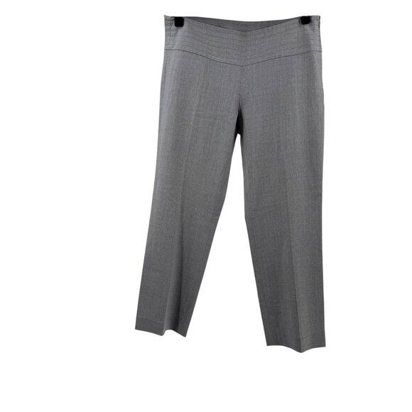 Theory Pants - Theory Womens Gray Wool Blend Dress Pants Size 8 Made In USA